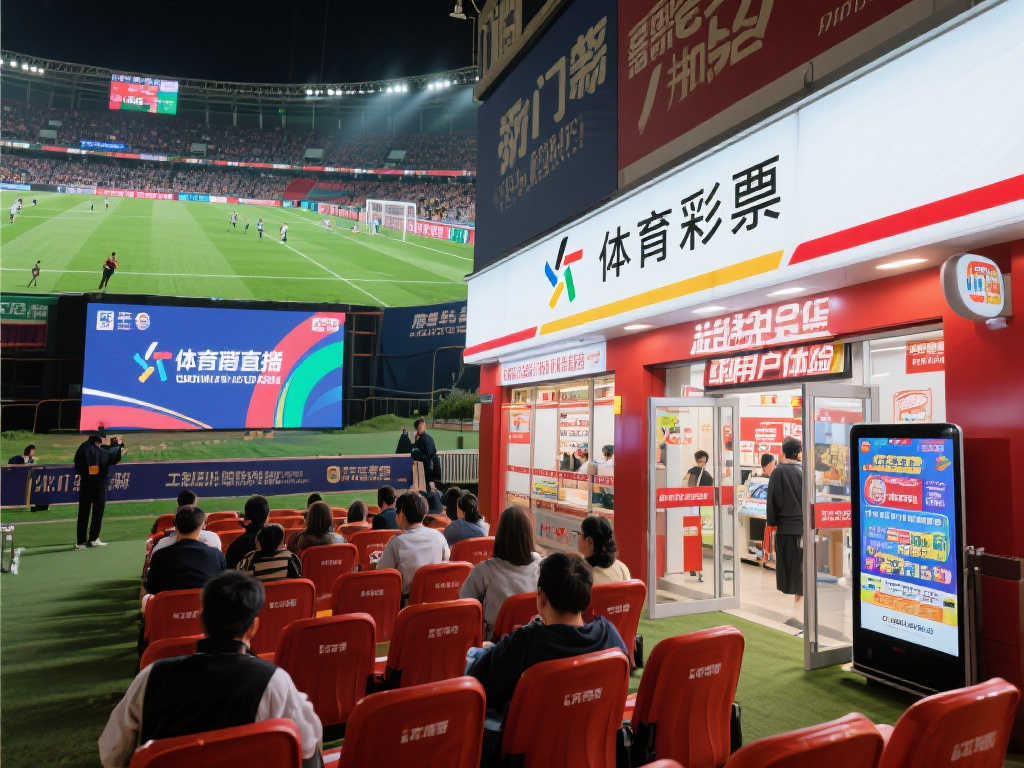 体彩店内世界杯大屏直播，开启全新观赛体验